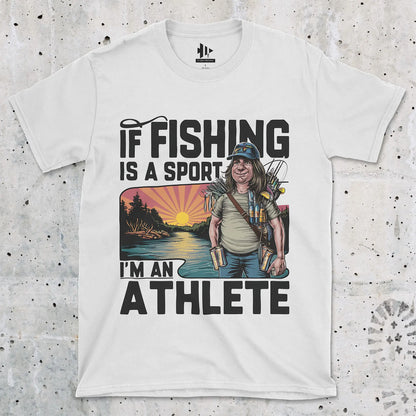 White, Fishing Athlete Tee – fish-room