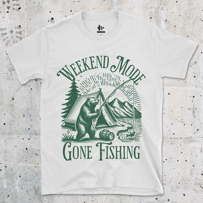 White, Weekend Mode: Gone Fishing Tee – fish-room