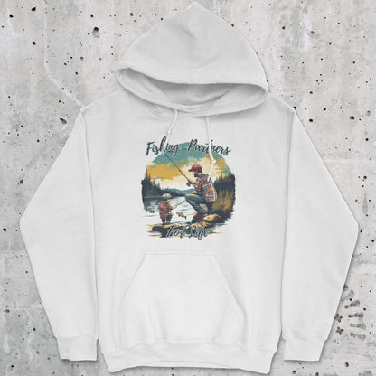 White, Fishing Partners for Life Hoodie – fish-room