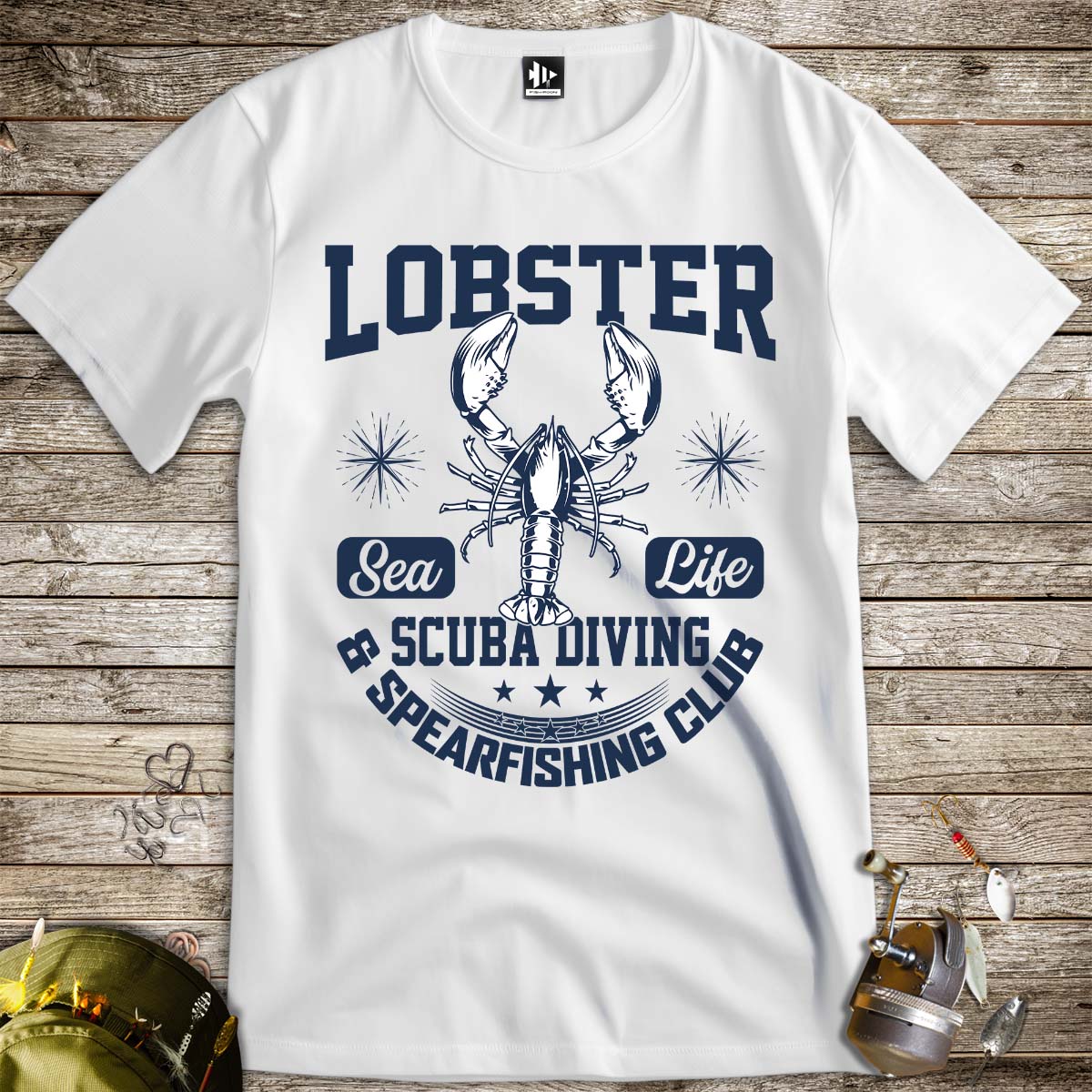 Lobster Sea Fishing Tee-funny fishing t shirt-FISH-ROOM LLC