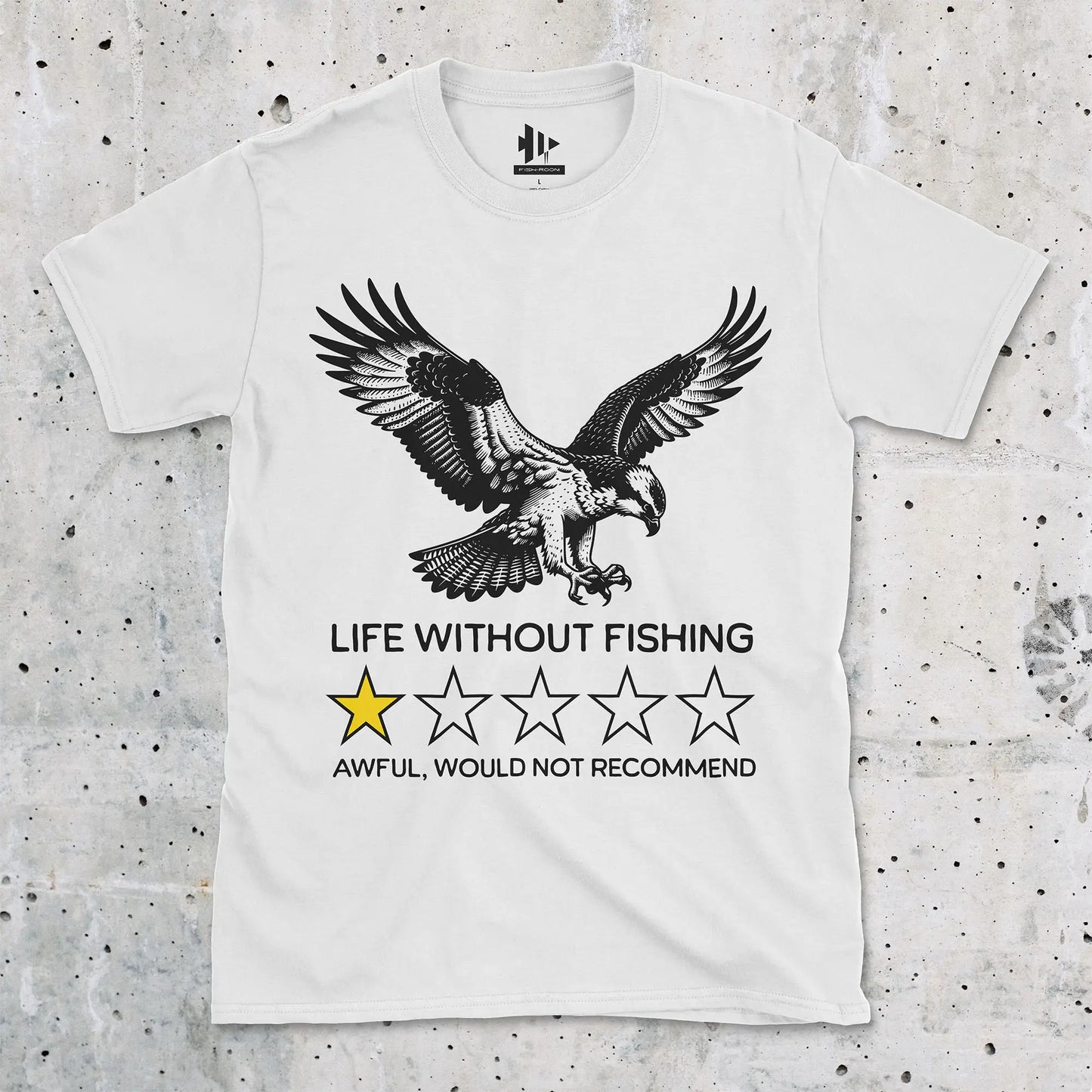 White, Life without fishing: One-star review Tee – fish-room