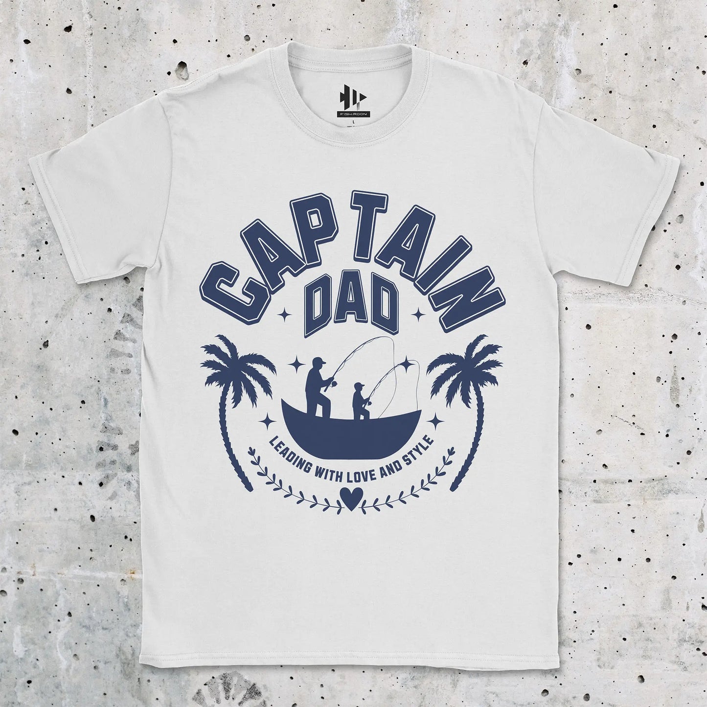 White, Captain Dad Tee – fish-room