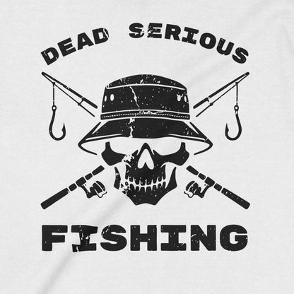 White, Dead Serious Fishing Sweatshirt – fish-room