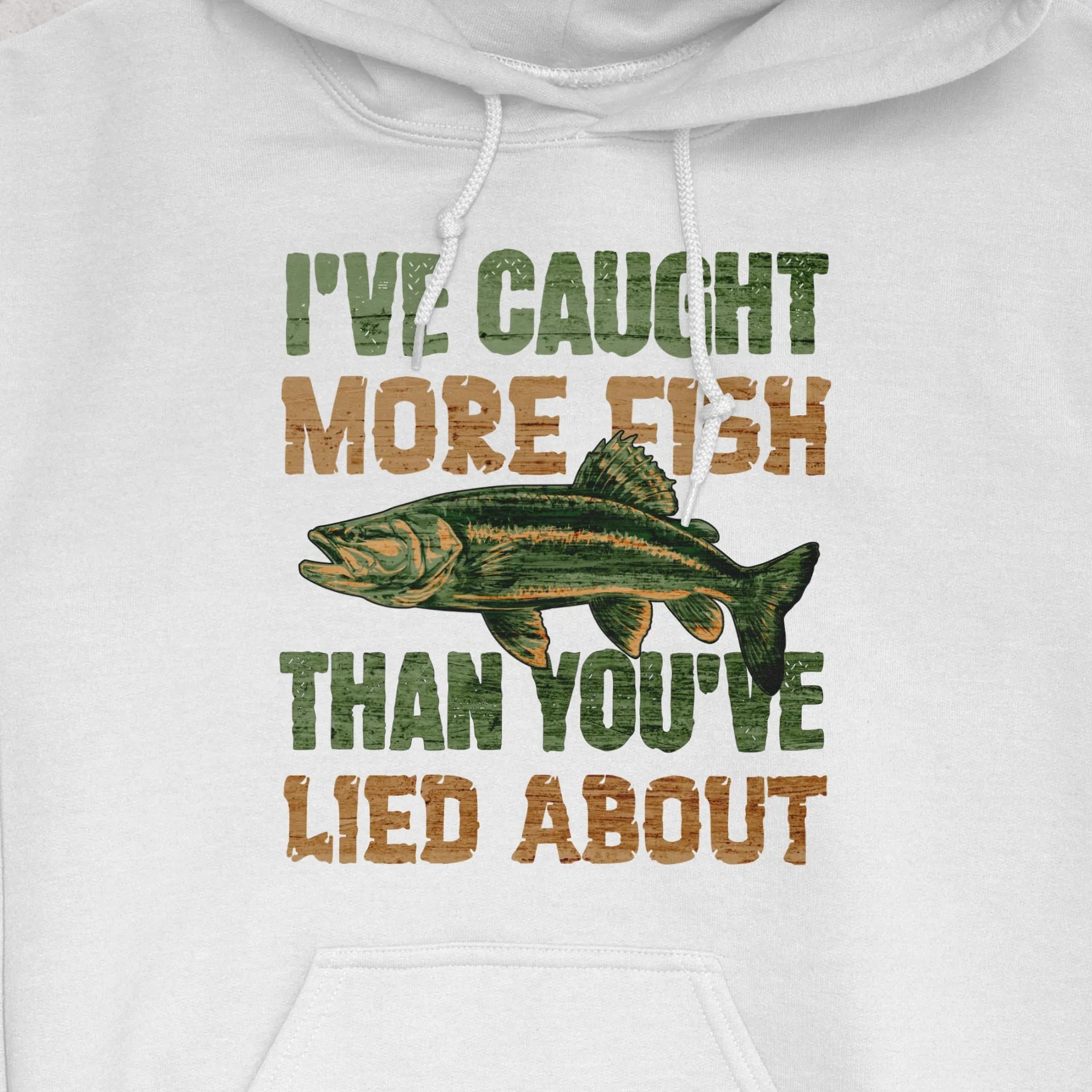 White, I've Caught More Fish Than You Lied About Hoodie – fish-room