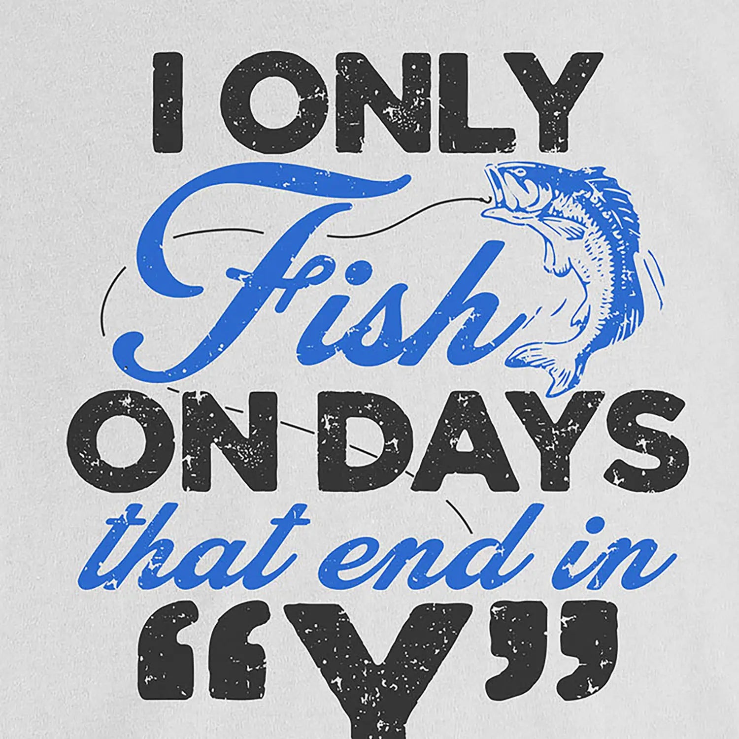 White, ‘Y’-Day Fishing Ladies’ Tee – fish-room