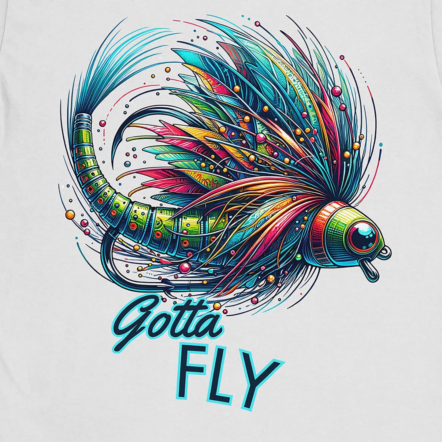 White, Gotta Fly Tee – fish-room