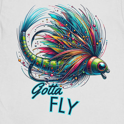 White, Gotta Fly Tee – fish-room