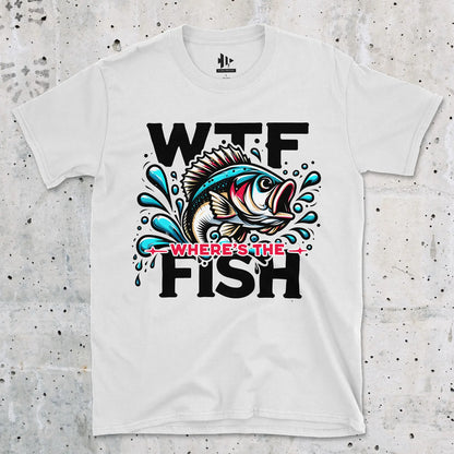 White, WTF: Where's the Fish?  Tee – fish-room