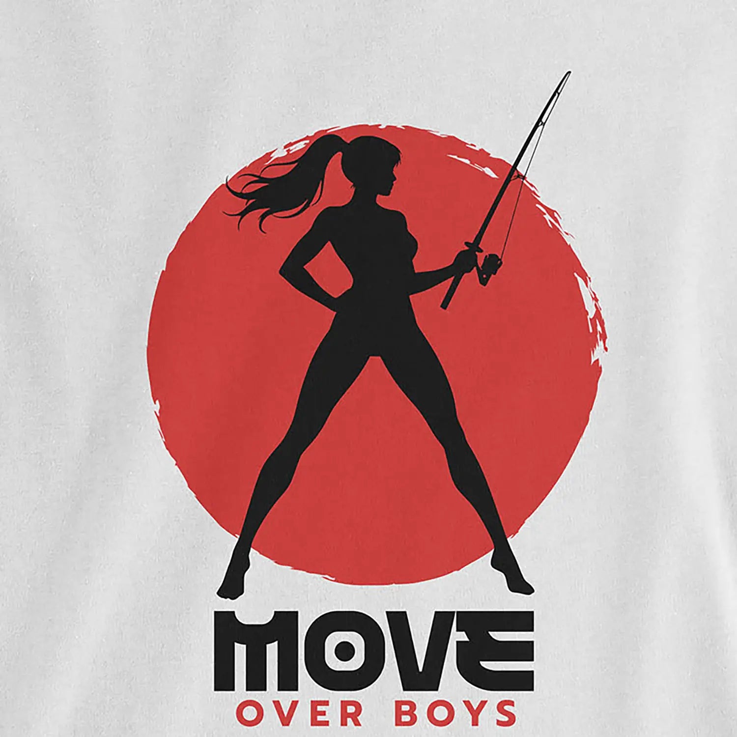 White, Move Over Boys Ladies’ Tee – fish-room