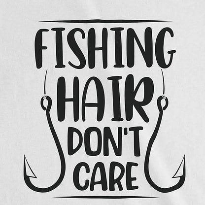 White, Fishing Hair Don't Care Ladies’ Tee – fish-room