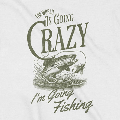 White, The World Is Going Crazy Sweatshirt – fish-room