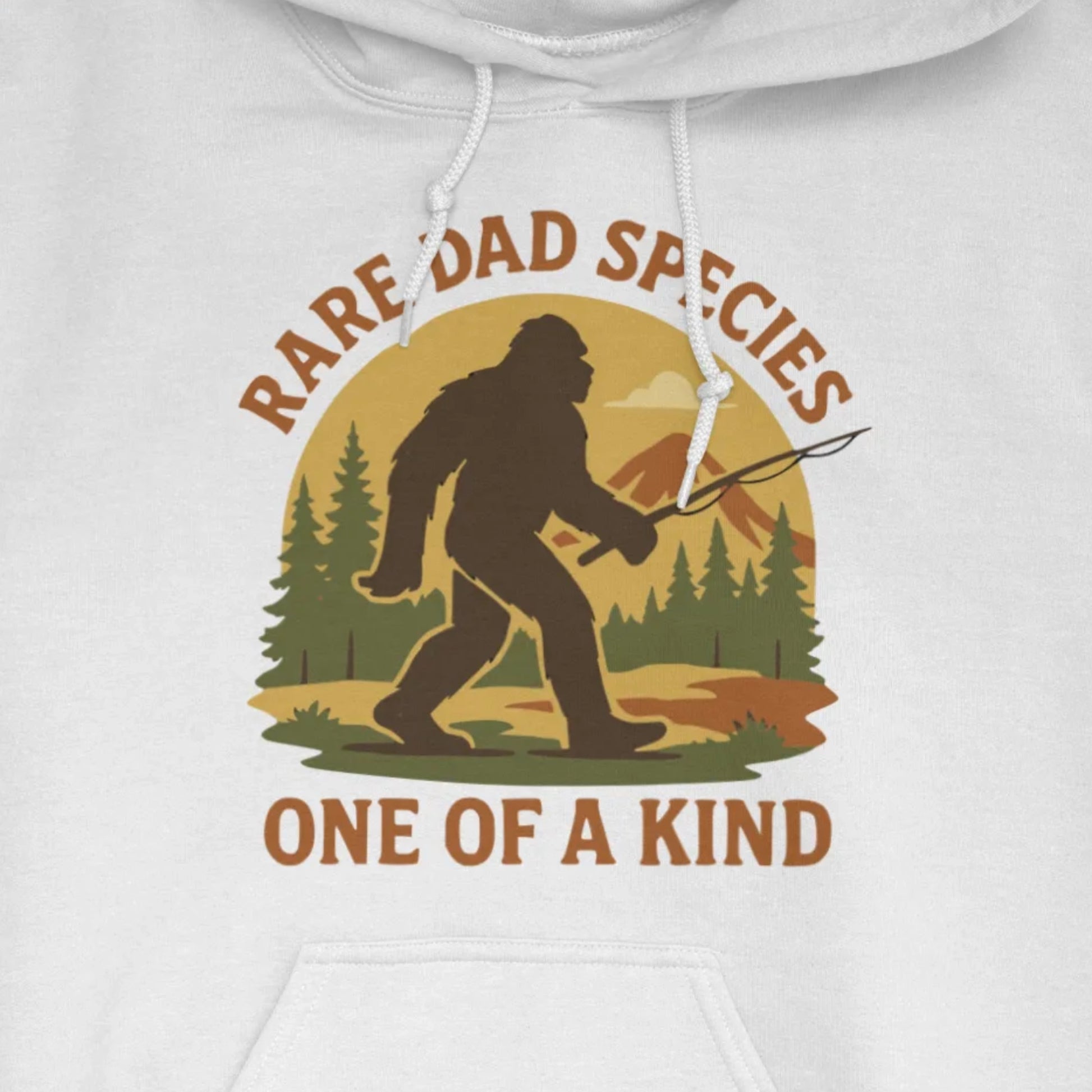 White, Rare Dad Species – One of a Kind Hoodie – fish-room