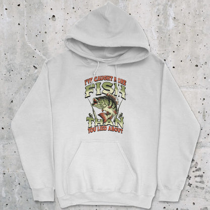 White, I've Caught More Fish Than You've Lied About Hoodie – fish-room
