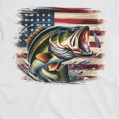 American Bass Tee White T-Shirt
