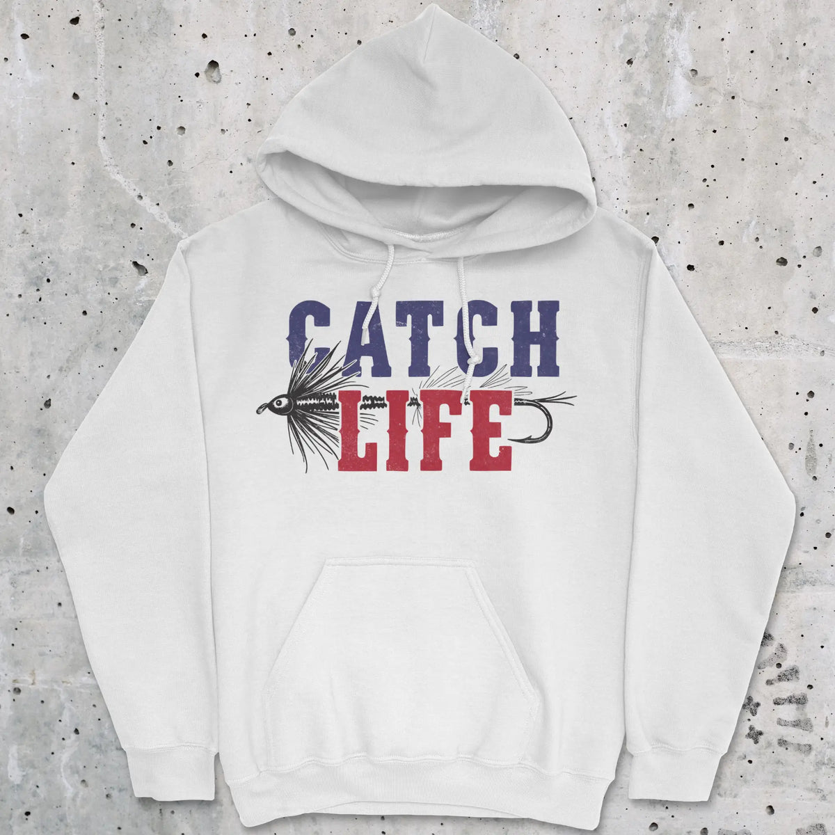 White, Catch Life Hoodie – fish-room