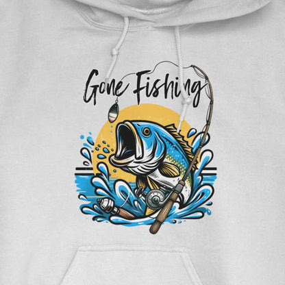 White, Gone Fishing Hoodie – fish-room