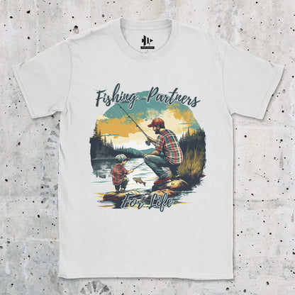 White, Fishing Partners for Life Tee – fish-room