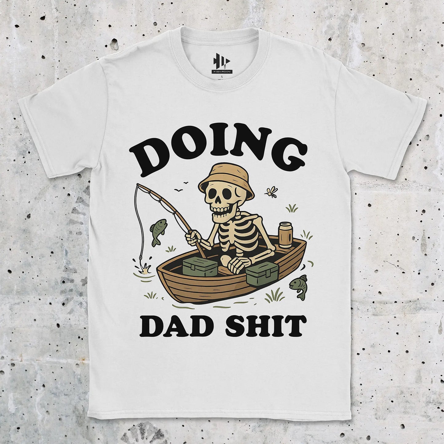 White, Doing Dad Shit Tee – fish-room