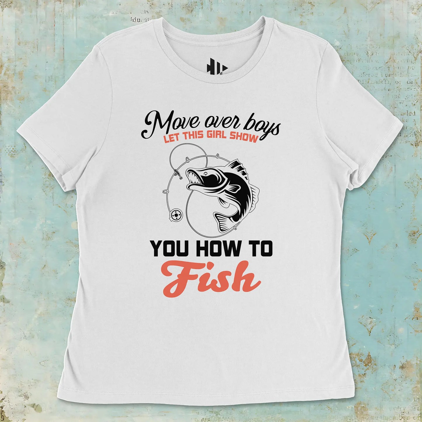 White, Move Over Boys Ladies’ Tee – fish-room
