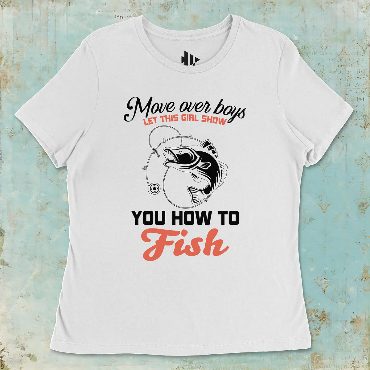 White, Move Over Boys Ladies’ Tee – fish-room