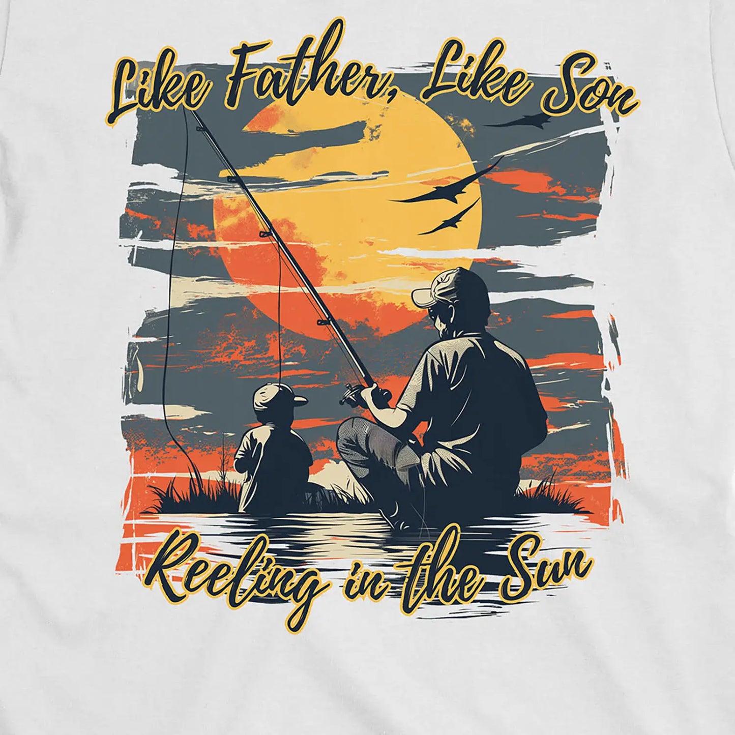White, Like Father Like Son Tee – fish-room