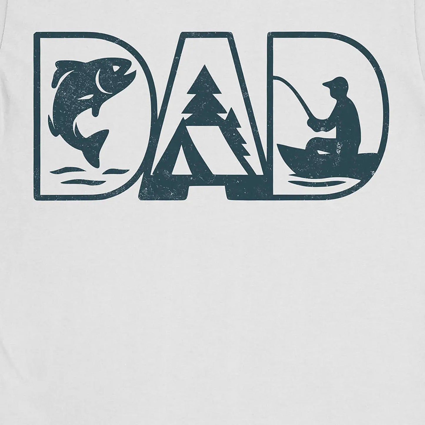 White, Dad Tee – fish-room