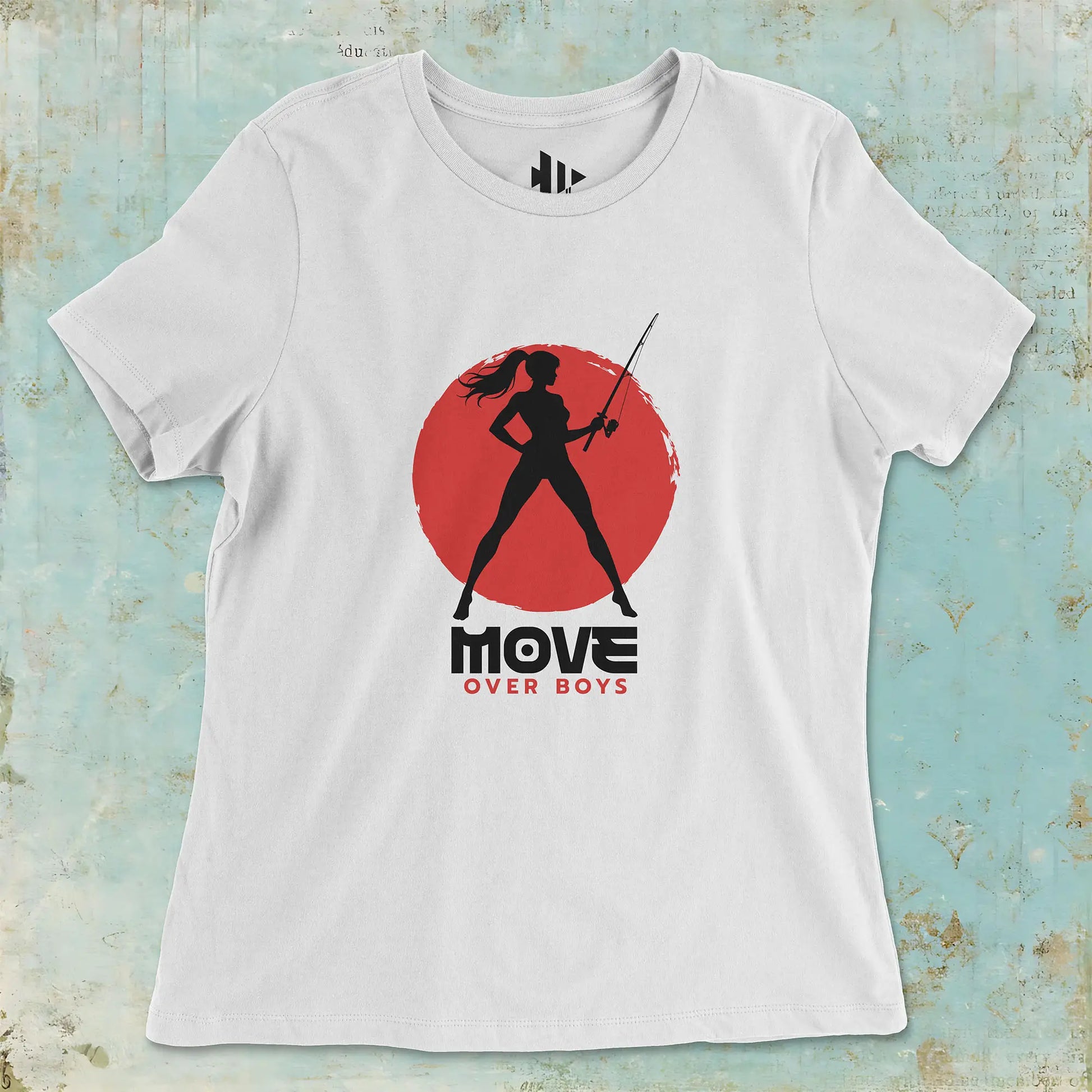 White, Move Over Boys Ladies’ Tee – fish-room