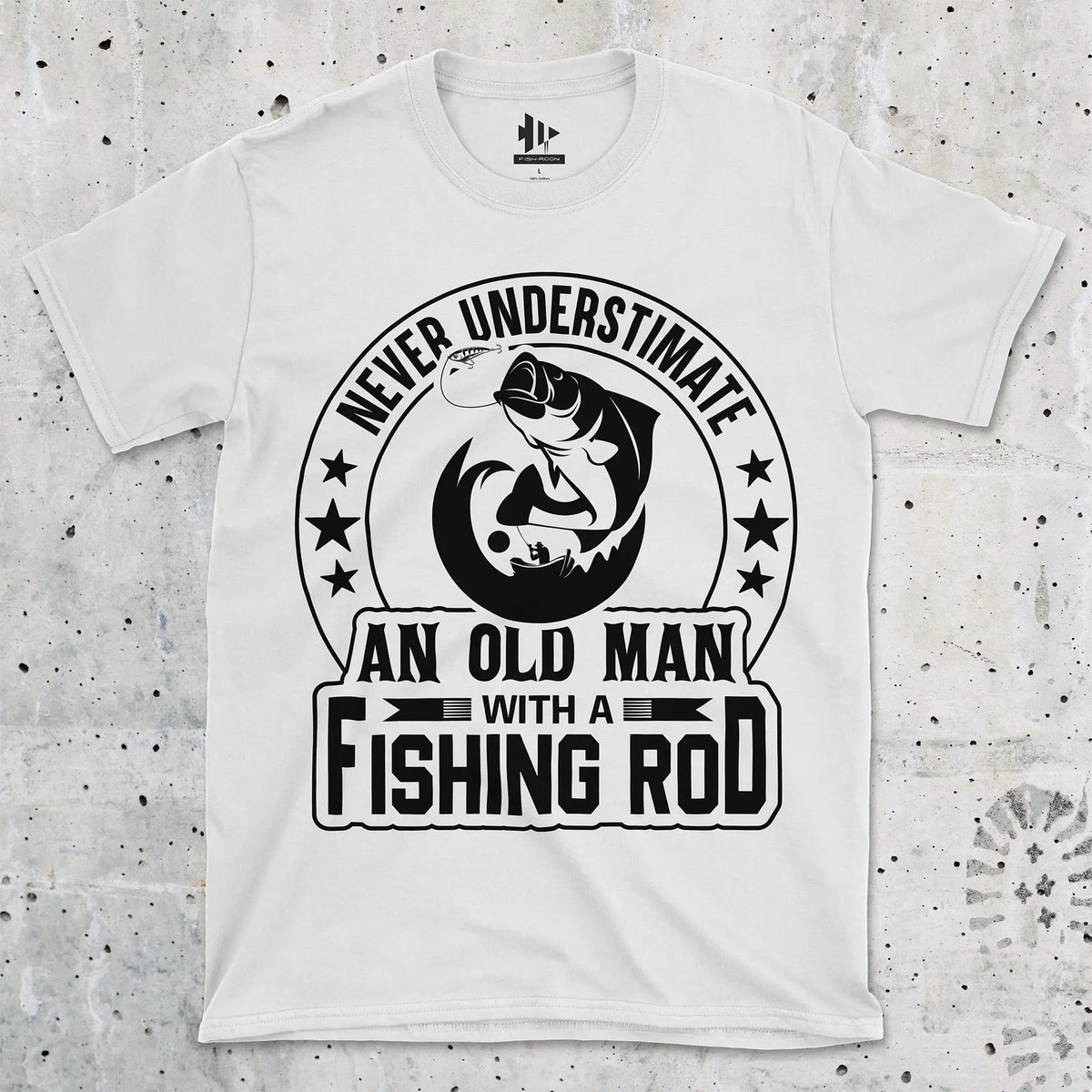 White, Old Man Tee – fish-room