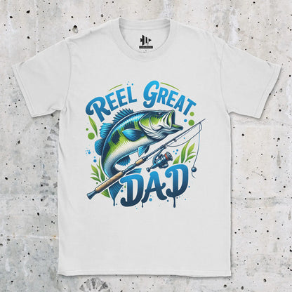 White, Reel Great Dad  Tee – fish-room