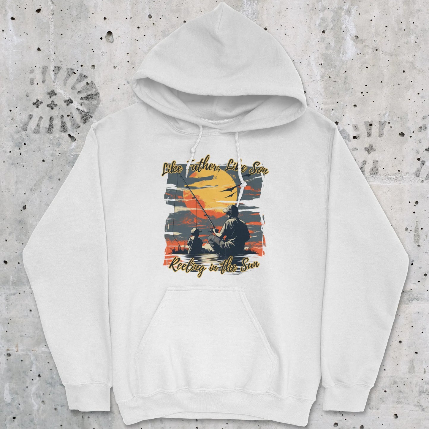 White, Like Father Like Son Hoodie – fish-room