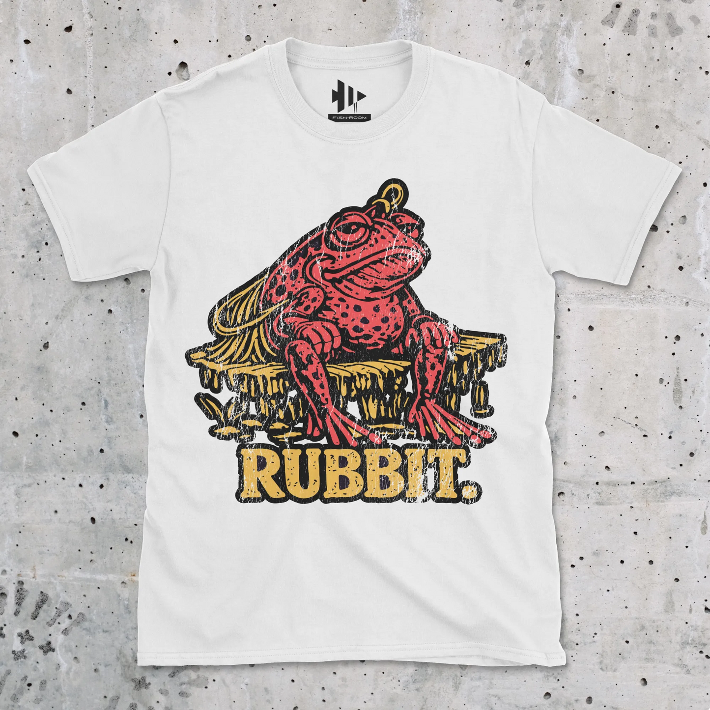 White, Rubbit Frog Lure Fishing Tee – fish-room
