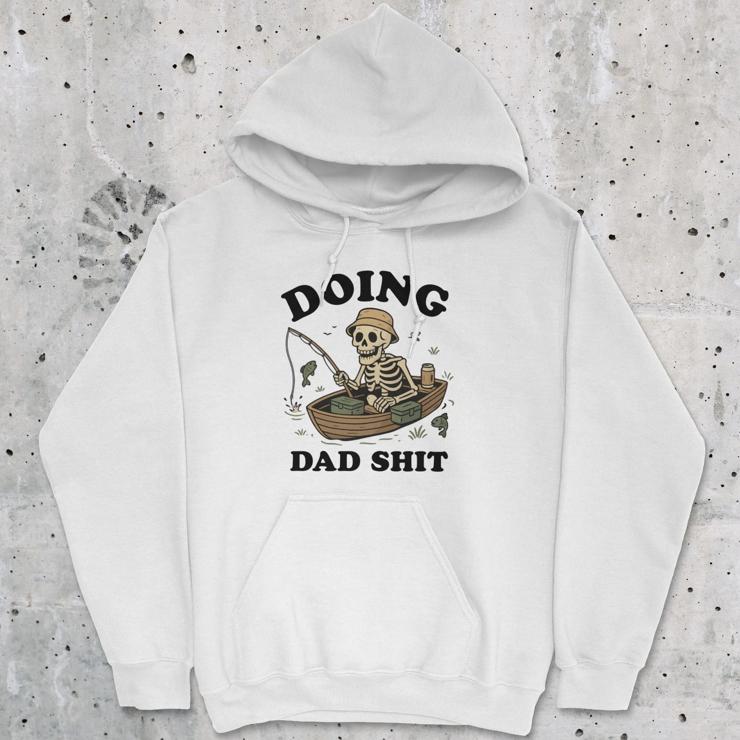 White, Doing Dad Shit Hoodie – fish-room