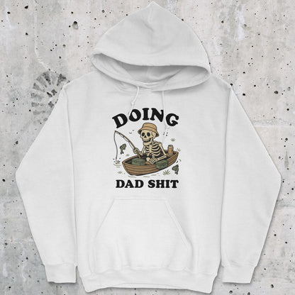 White, Doing Dad Shit Hoodie – fish-room