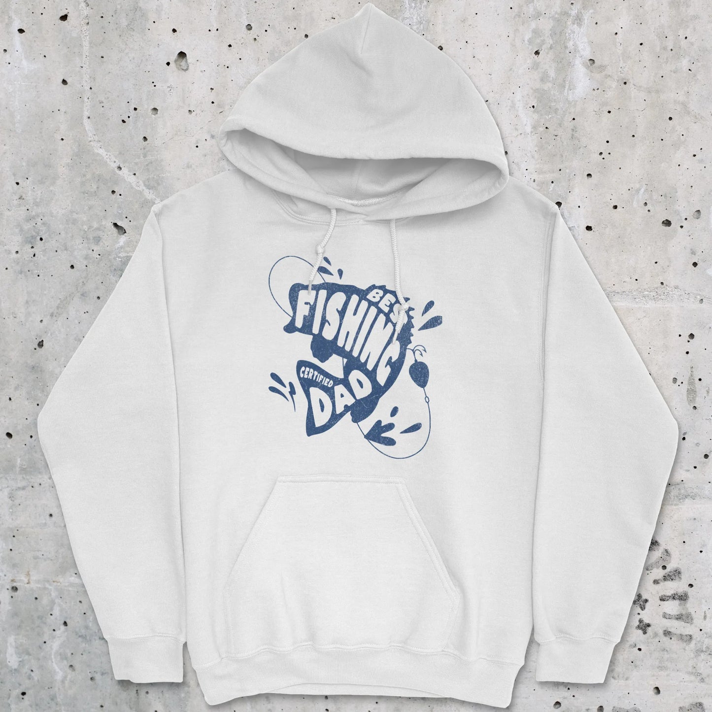White, Certified Best Fishing Dad Hoodie – fish-room