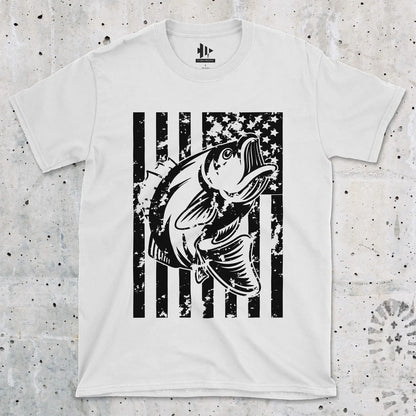 White, Bass Fishing USA Tee – fish-room