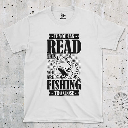 White, You're Fishing too Close Tee – fish-room