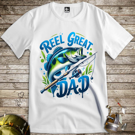 Reel Great Dad Tee-funny fishing t shirt-FISH-ROOM LLC