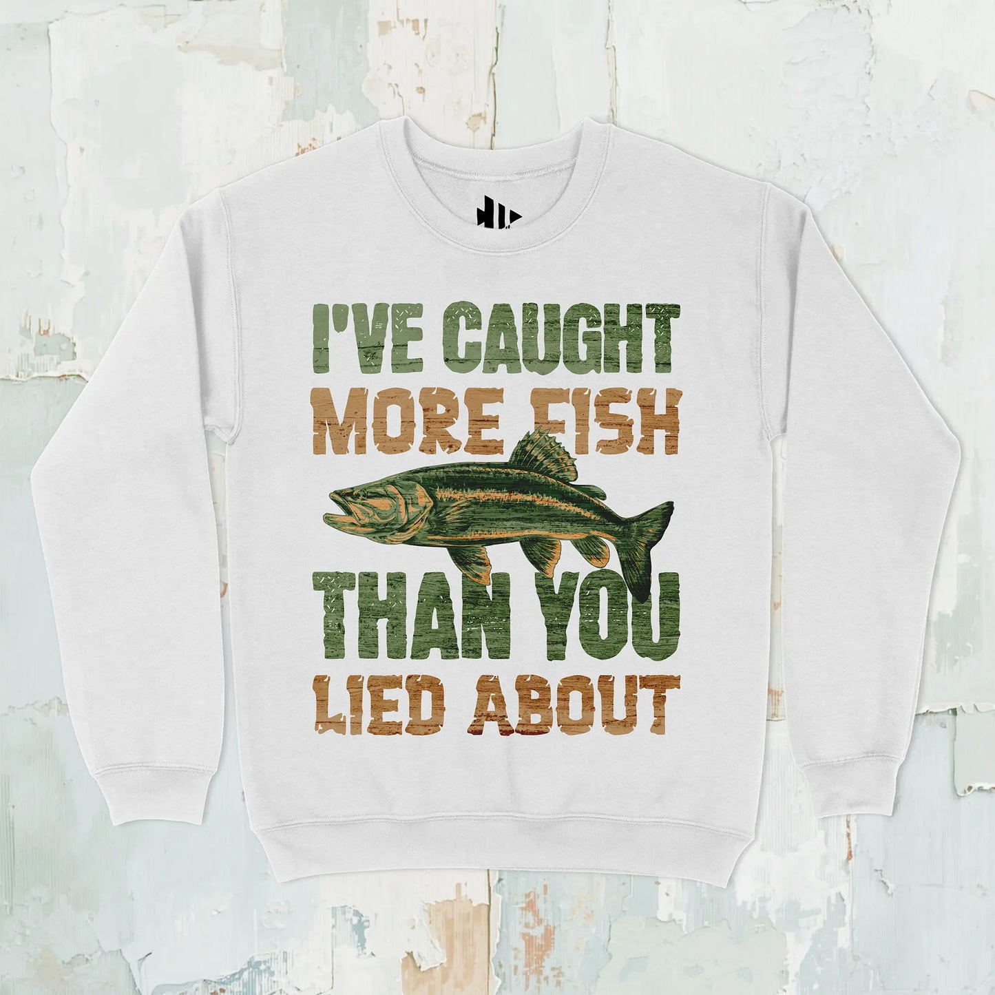 White, I've Caught More Fish Sweatshirt – fish-room