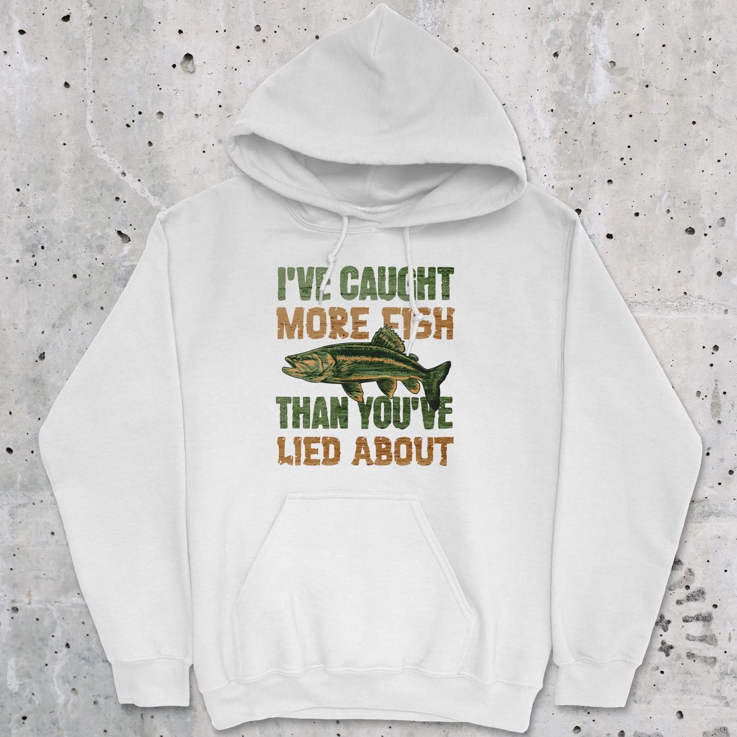 White, I've Caught More Fish Than You Lied About Hoodie – fish-room
