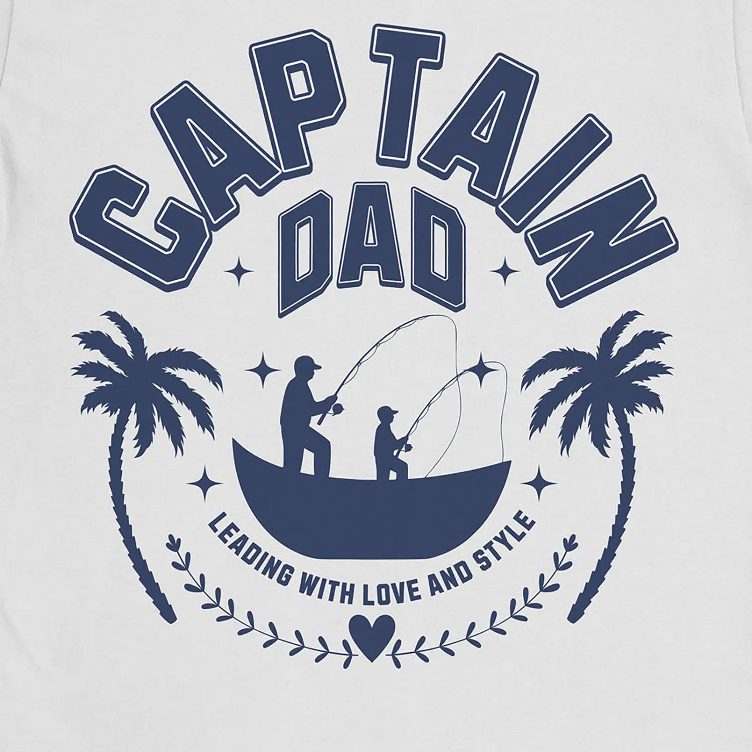 White, Captain Dad Tee – fish-room