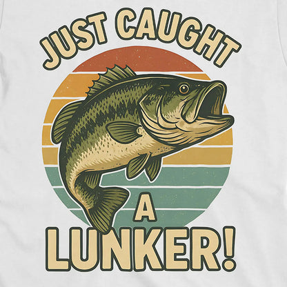 White, Just Caught a Lunker! Tee – fish-room