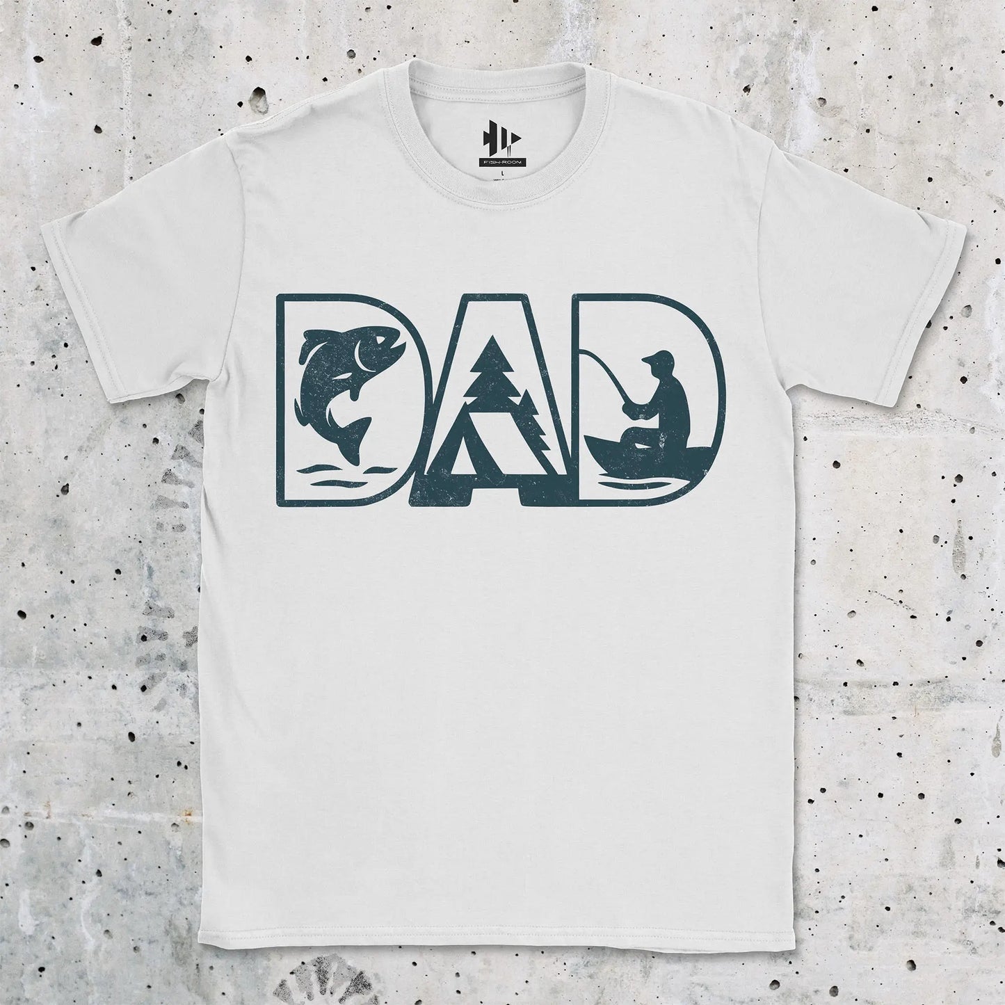 White, Dad Tee – fish-room