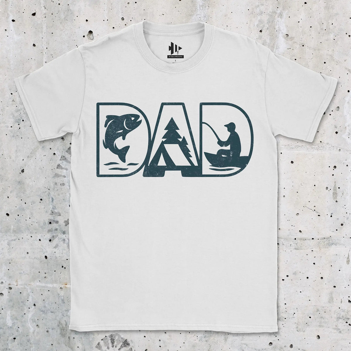 White, Dad Tee – fish-room