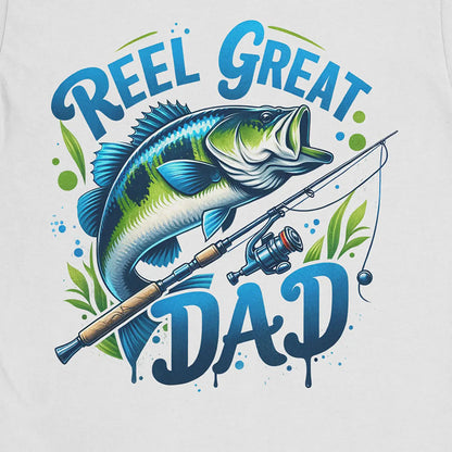 White, Reel Great Dad  Tee – fish-room
