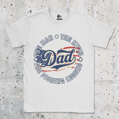White, Legendary Dad Fishing Tee – fish-room
