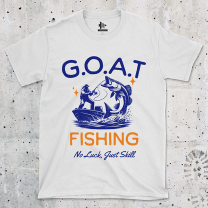 White, GOAT Fishing Tee – fish-room