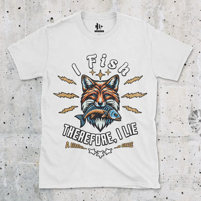 White, I Fish, Therefore I Lie... A Little Tee – fish-room
