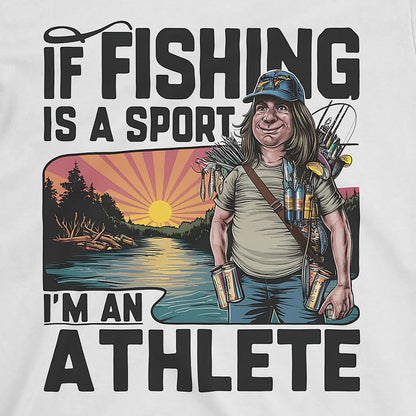 White, Fishing Athlete Tee – fish-room