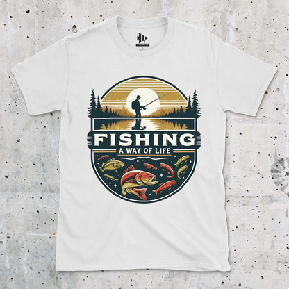 White, Fishing, Way of Life Tee – fish-room