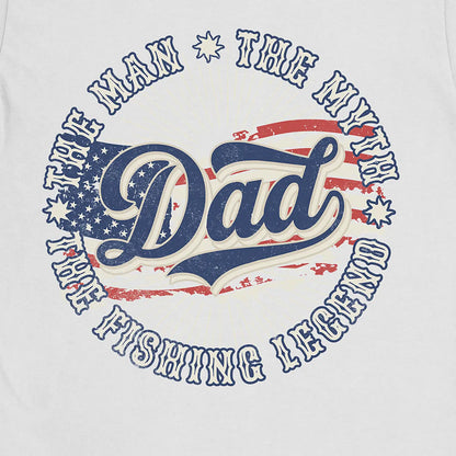 White, Legendary Dad Fishing Tee – fish-room